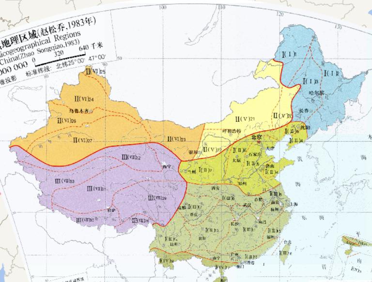 Physicogeographical Region of China (1983)