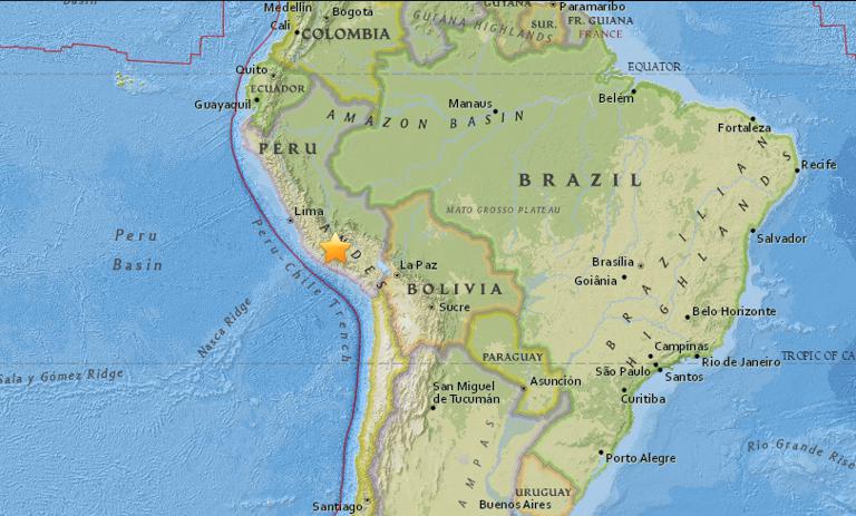 October 14, 2017 Earthquake Information of Andahuaylas, Peru