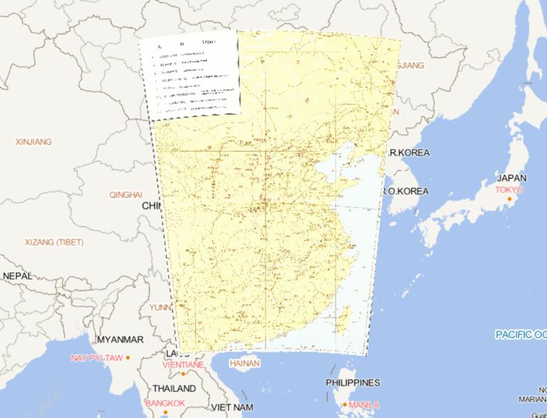 A Historical Map of the Early Site of Chinese Primitive Society (Paleolithic Age)