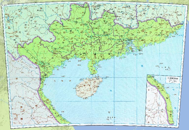 The history map of Jiaozhi's Prefectural Governor Department in the Western Han Dynasty of China