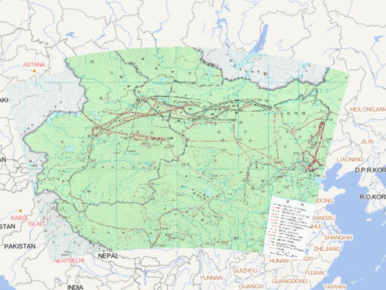 Online historical map of China's defeat of Junggar in the Qing Dynasty from 1688 to 1757