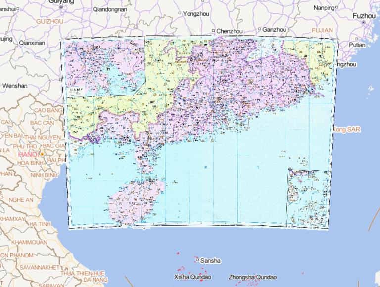 The Historical Maps of Guangdong in the Qing Dynasty of China