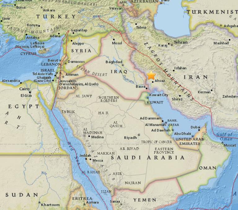 May 27, 2018 Earthquake Information of 17km ESE of Shush, Iran