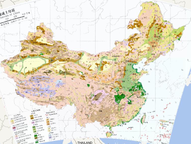 Online map of soil - forming parent materials in China