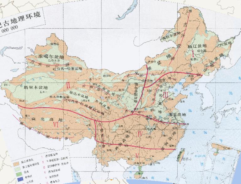 Online map of paleogeographic environment of ancient China