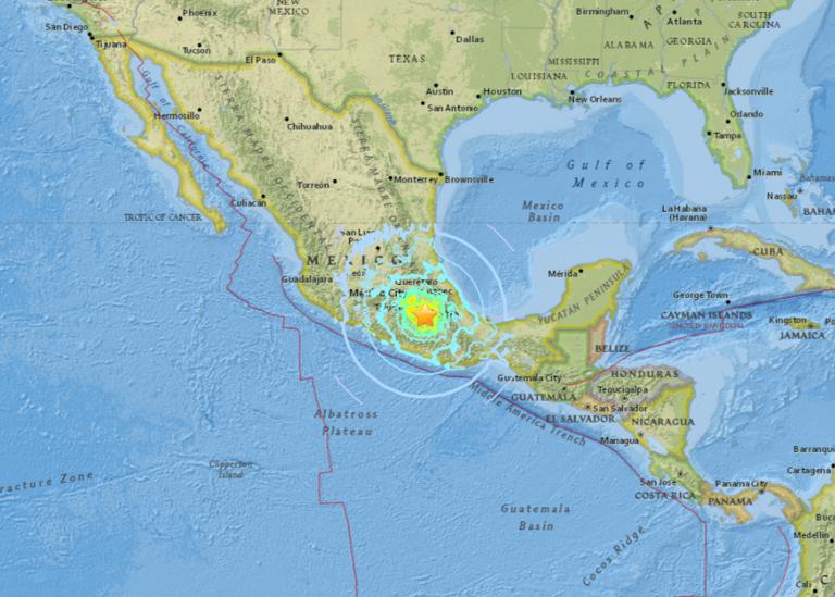 September 19, 2017 Earthquake Information of Raboso, Mexico