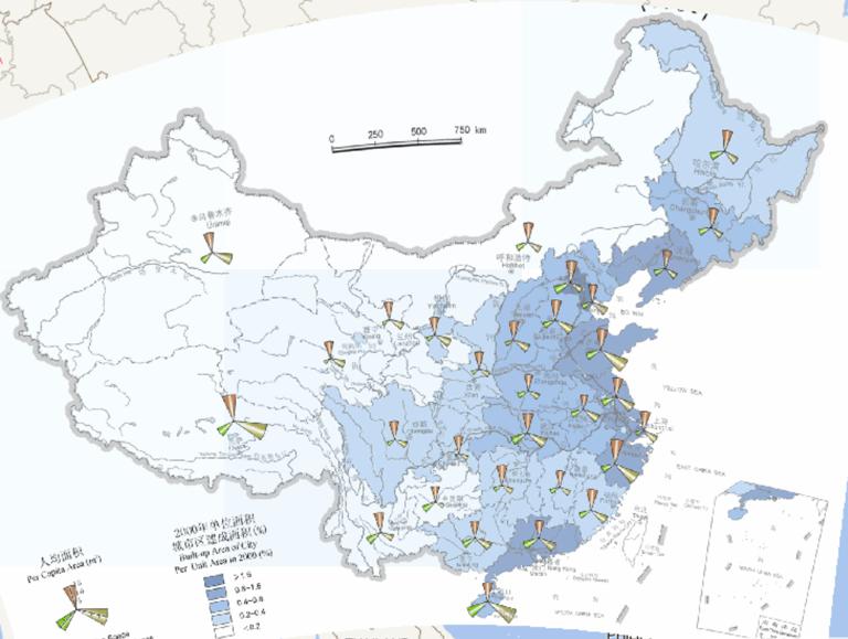 China 's Urban Per Capita Facility Level (2000) Online Map