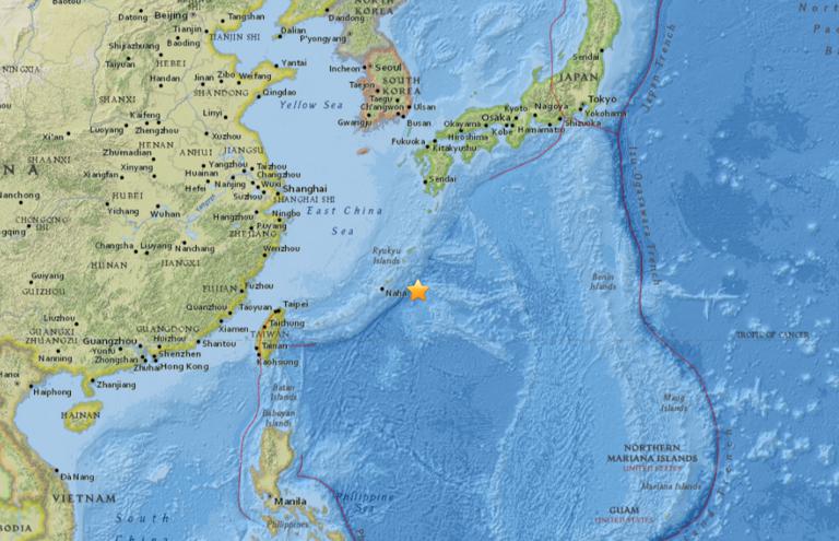 October 15, 2017 Earthquake Information of Nago, Japan