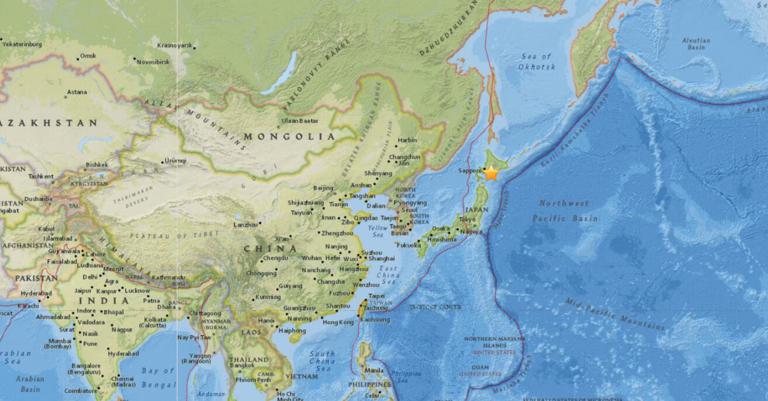 January 10, 2018 Earthquake Information of 23km N of Shizunai, Japan