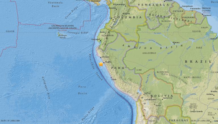 October 27, 2017 Earthquake Information of Santiago de Cao, Peru