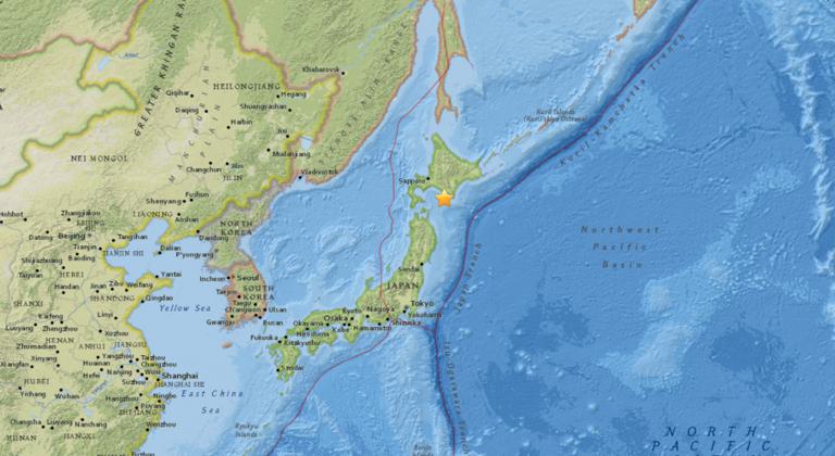 October 17, 2017 Earthquake Information of Shizunai, Japan