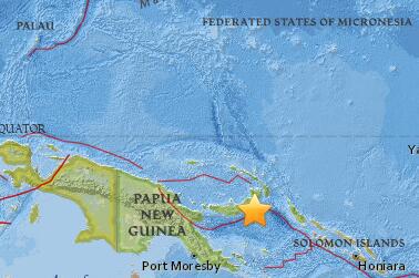 June 9, 2018 Earthquake Information of 170km SSW of Kokopo, Papua New Guinea