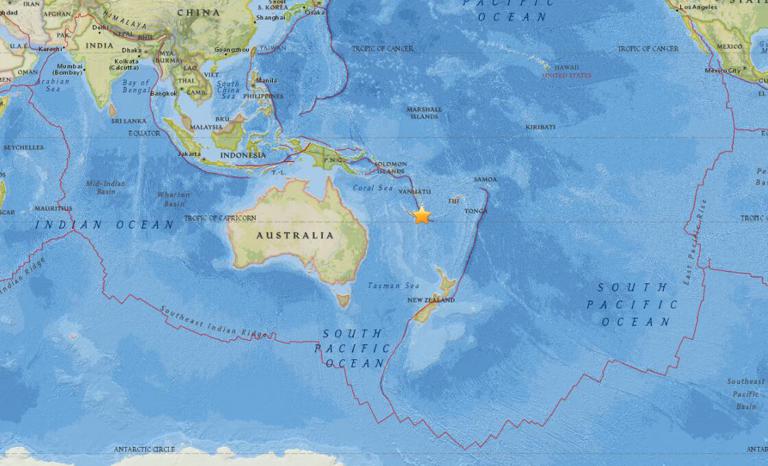 October 31, 2017 Earthquake Information of Tadine, New Caledonia