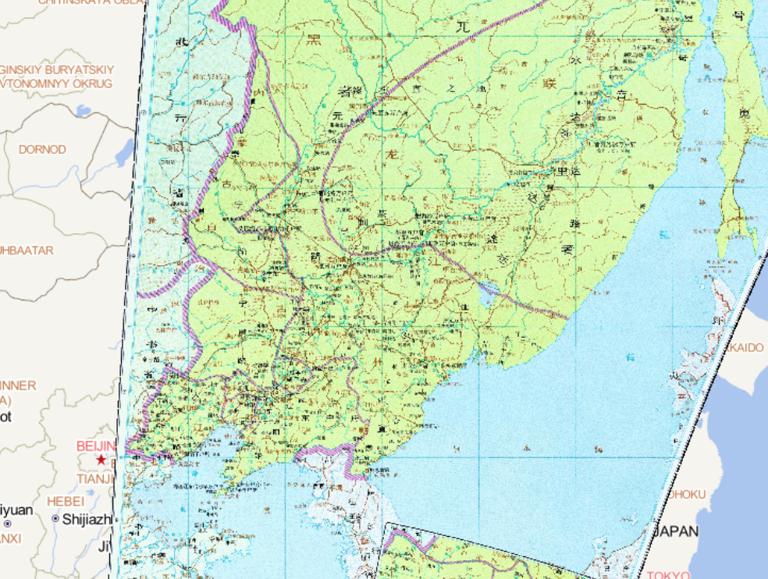 The Historical Map of Liaoyang Province during the Yuan Dynasty