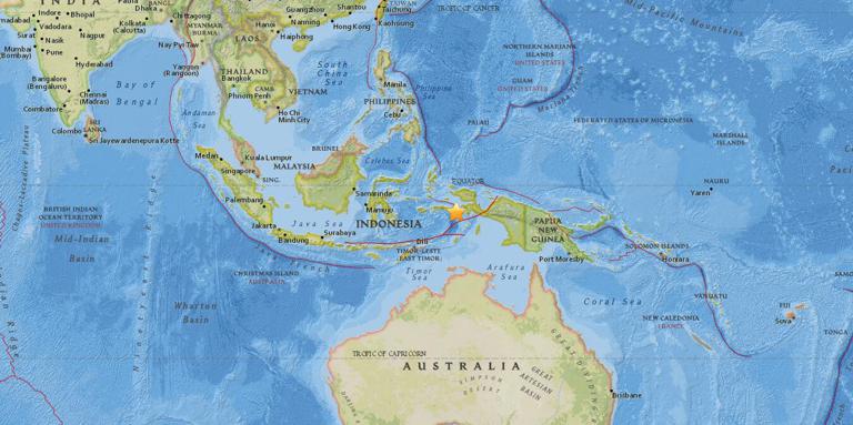 April 18, 2018 Earthquake Information of 271km NW of Tual, Indonesia