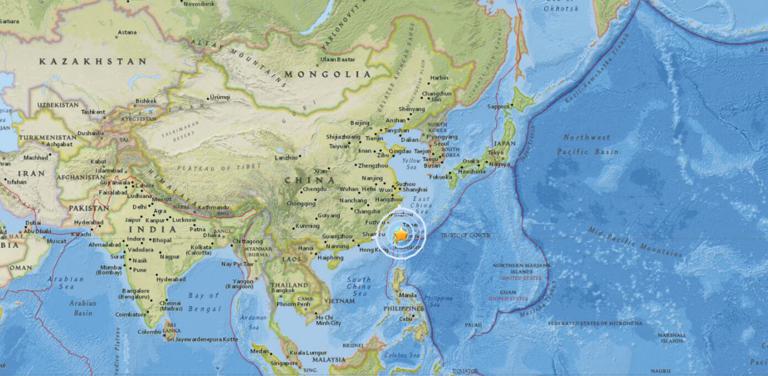 February 4, 2018 Earthquake Information of  21km NNE of Hualian, Taiwan