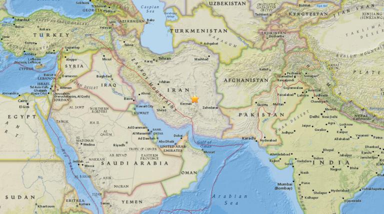 December 2, 2017 Earthquake Information of 58km NNE of Kerman, Iran