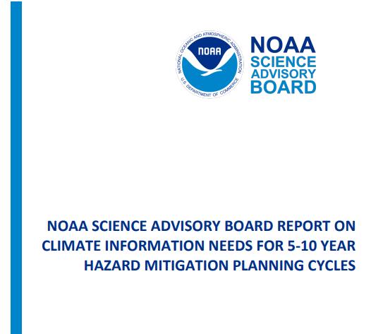 Climate Information Needs for 5-10 Year Hazard Mitigation Planning Cycles