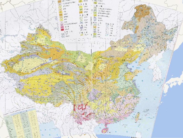 China soil type map