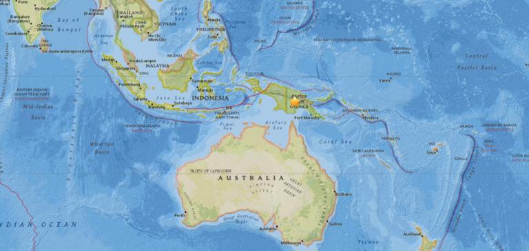 March 23, 2018 Earthquake Information of 76km W of Mendi, Papua New Guinea