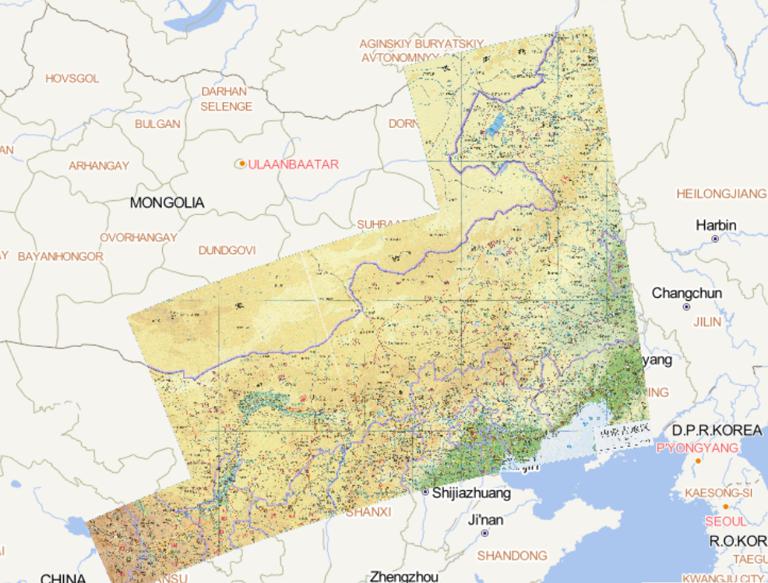 Administrative Map of Inner Mongolia, China