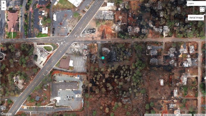 DamageMap: A post-wildfire damaged buildings classifier