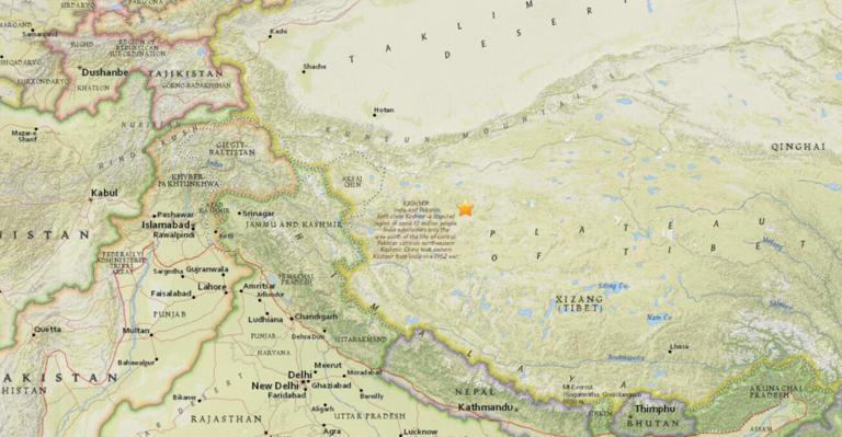 December 18, 2017 Earthquake Information of 237km NNW of Luring, China