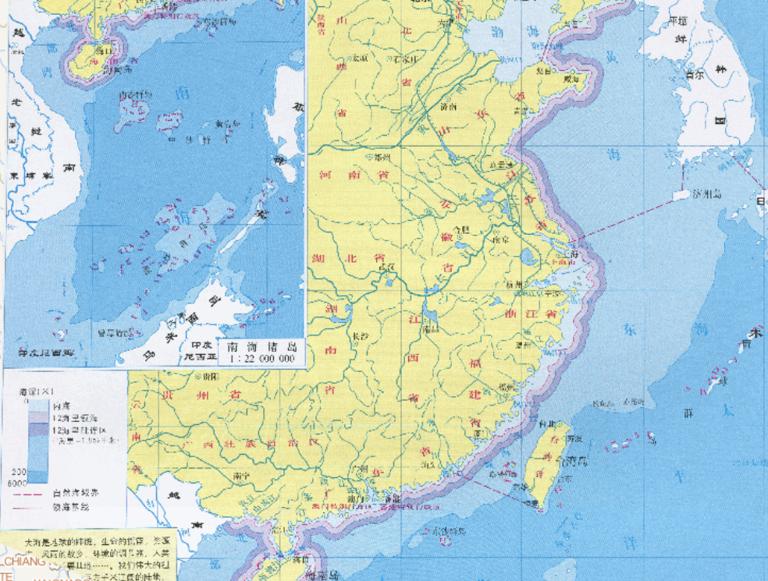 Online map of China 's coastal waters