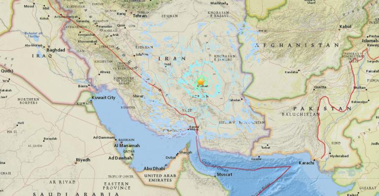 December 1, 2017 Earthquake Information of 58km NNE of Kerman, Iran