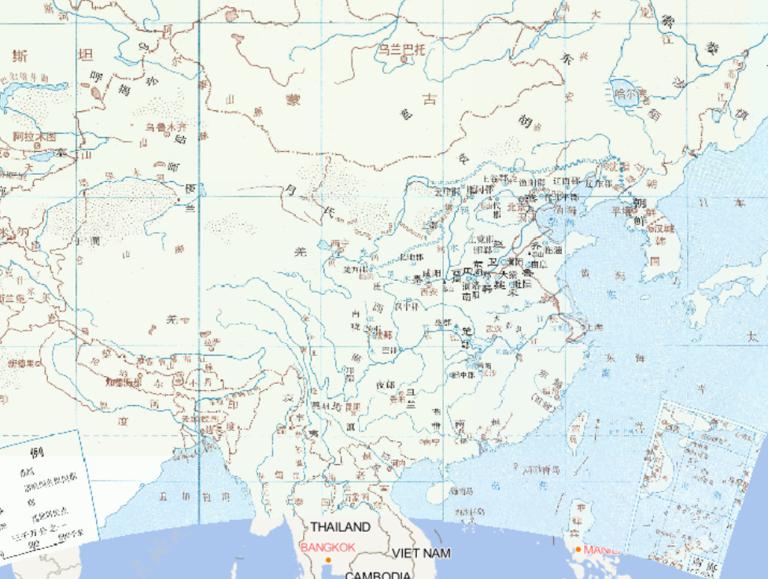 Online historical map of China's situation in the Warring States period (291 BC)