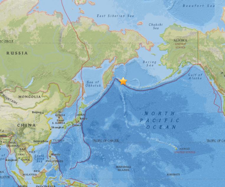 August 24, 2017 Earthquake Information of ESE of Nikol'skoye, Russia