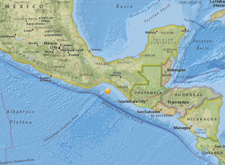 September 8 , 2017 Earthquake Information of Paredon, Mexico