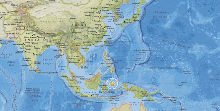 February 2, 2018 Earthquake Information of  138km SE of Modayag, Indonesia