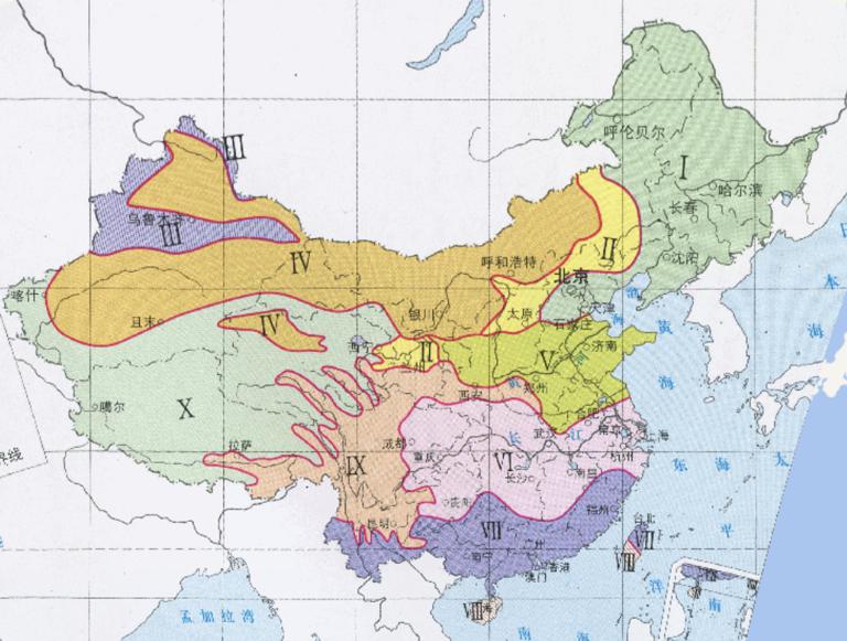 China Climate Region (Luzhou) Online Map