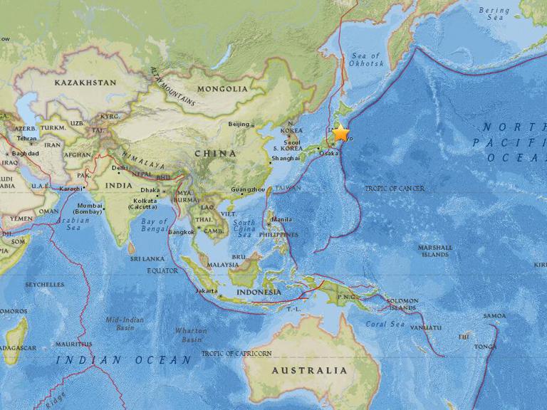 May 12, 2018 Earthquake Information of 54km E of Ishinomaki, Japan