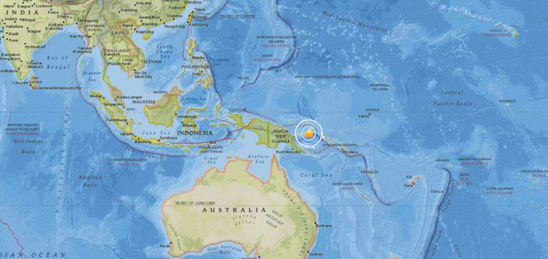 March 7, 2018 Earthquake Information of  139km E of Kimbe, Papua New Guinea