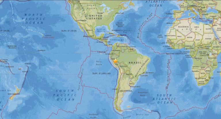 November 5, 2017 Earthquake Information of Pucallpa, Peru